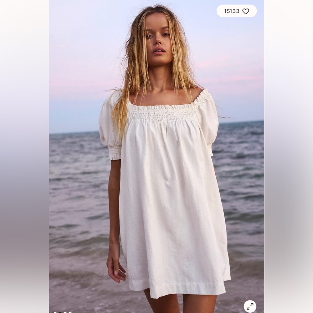 Free People White Mini Dress